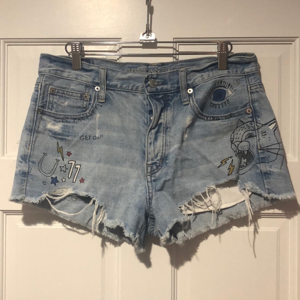 Graphic American Eagle Shorts